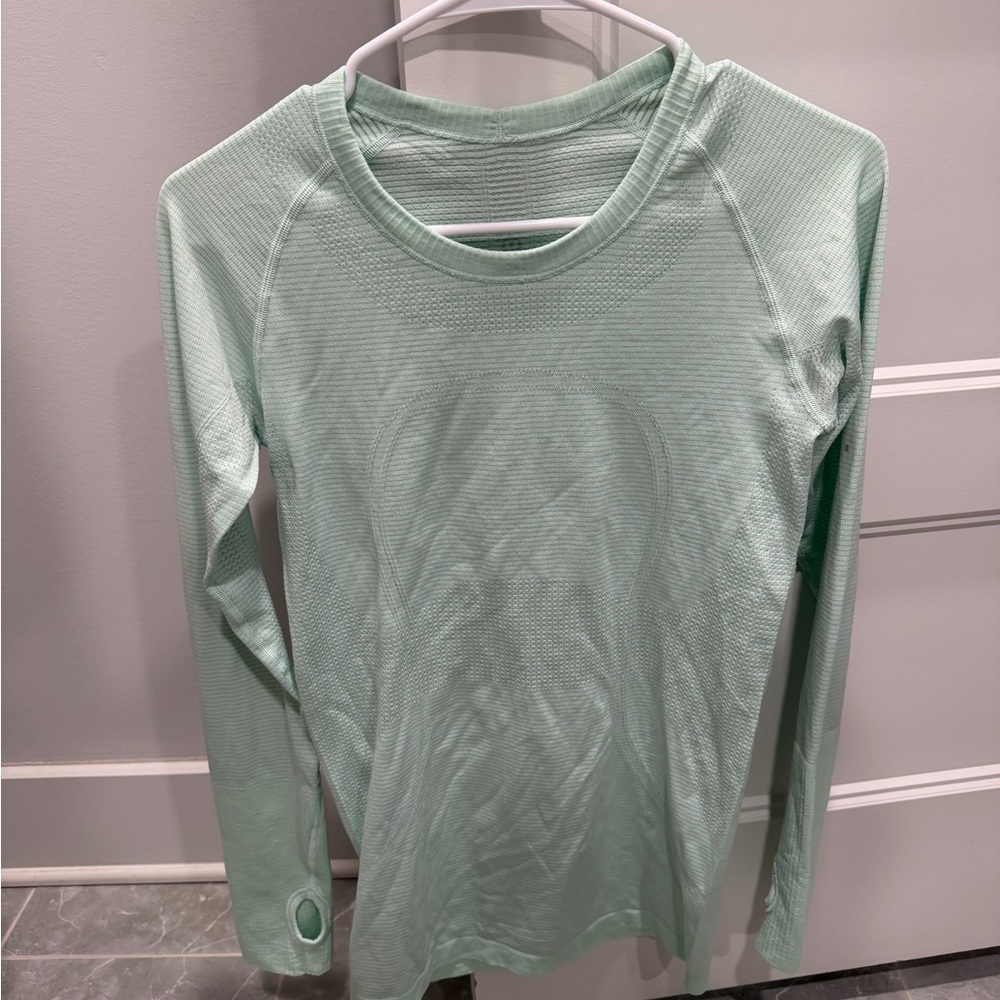 Lululemon Mint Long Sleeve Athletic Top
